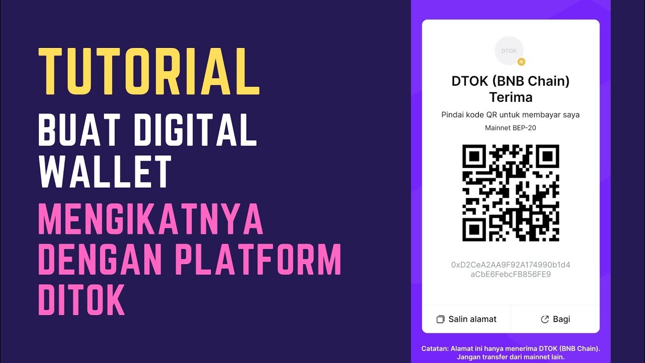 TUTORIAL CARA MEMBUAT DOMPET DIGITAL DAN KELUARIN TOKEN DITOK DI SANA ...