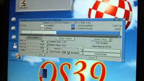 AmigaOS Workbench 3.9 install video, 2.5.2015 - part 1