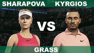 Maria Sharapova vs Nick Kyrgios  ATP WTA 2021 Tennis world tour 2