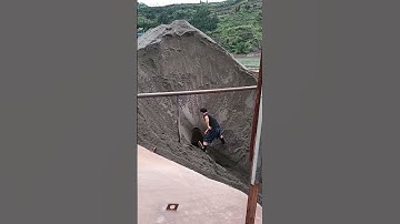 Barge unloading process # tools # machinery