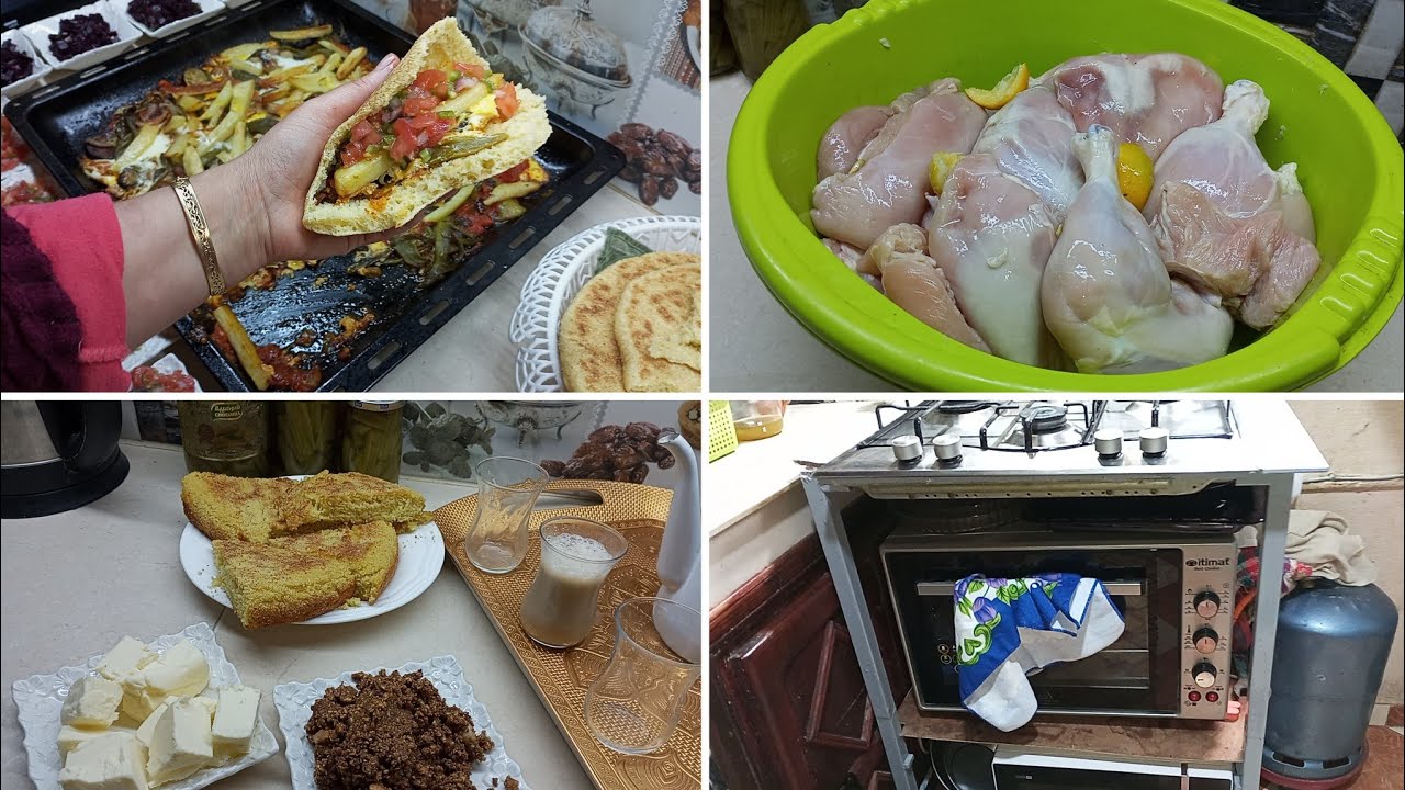 (الشهوات المغربية)روتين المرأة العاملة غديوة بدون لحوم 