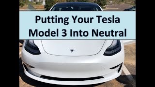A quick demonstration of how to put your tesla model 3 into the
neutral position from park. this will come in helpful if you want take
car through ...