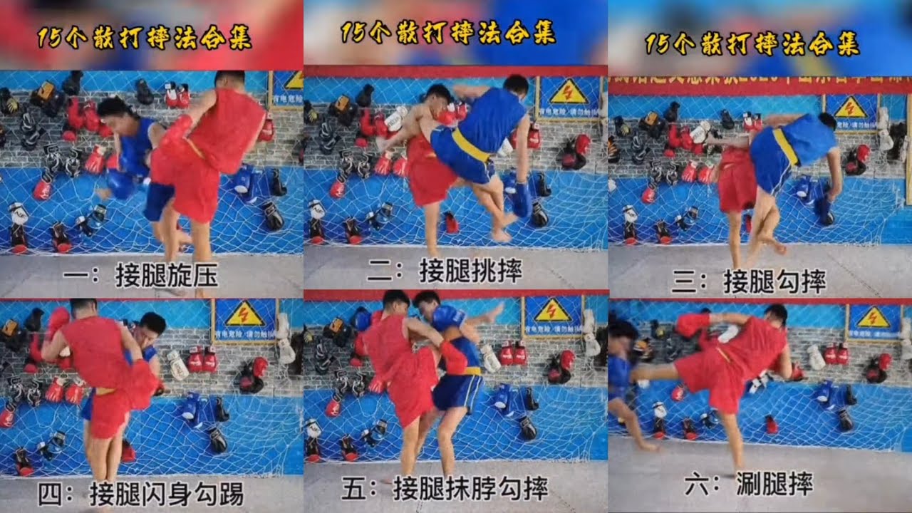 (散打)🤼‍♂️十五個常用摔法