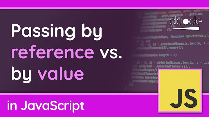 Passing by reference vs. by value - JavaScript Tutorial