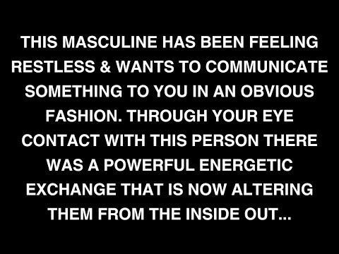 Divine Feminine: The eye connection between you & this masculine is intense... [Twin Flame Reading]