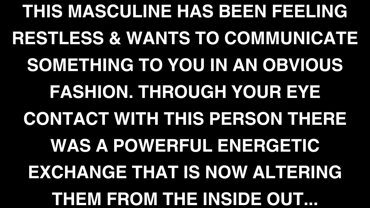 Divine Feminine: The eye connection between you & this masculine is intense... [Twin Flame Reading]