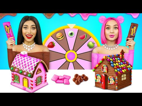 Bubble Gum VS Chocolate Food Challenge! Eating Only Giant Sweets &amp; Snacks by RATATA CHALLENGE