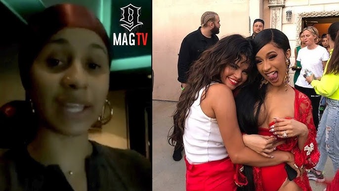 Cardi B On The 1st Time Meeting Selena Gomez! - YouTube