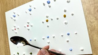 You will be SURPRISED How Easy is To Paint a Blooming Cherry using a SPOON | Easy Painting Tutorial