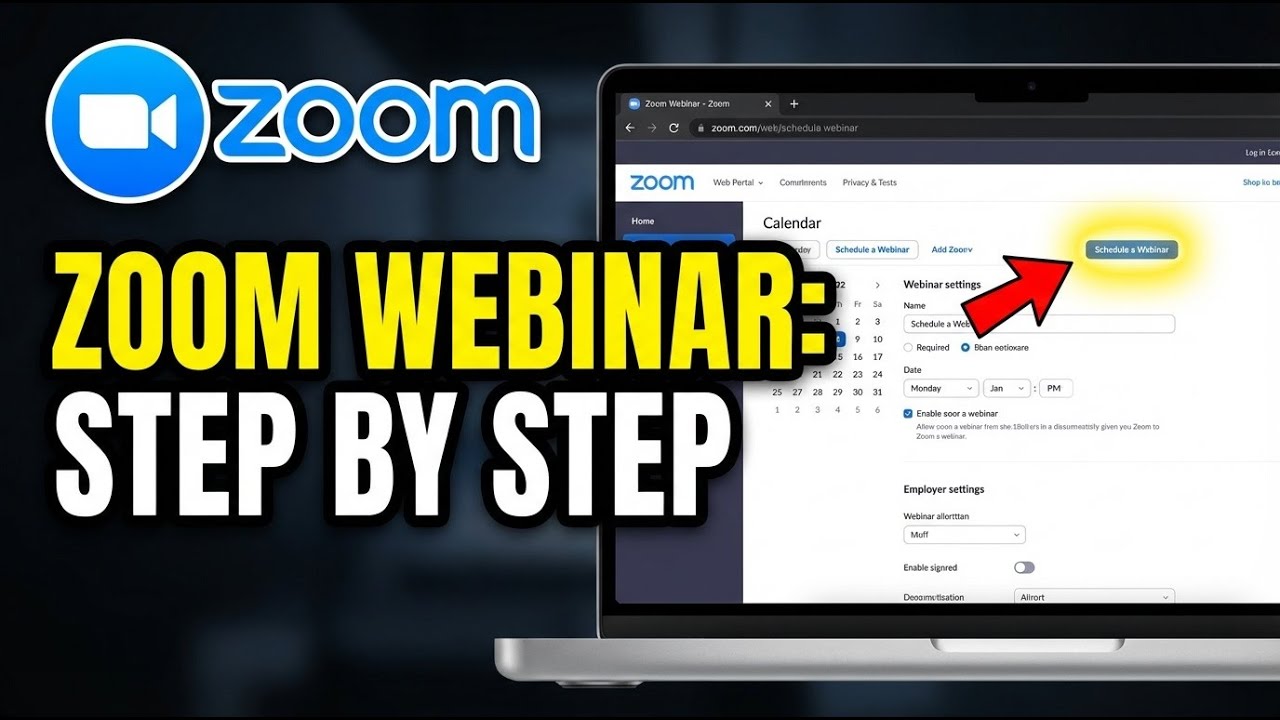 How to create a webinar with Zoom - Step By Step - YouTube