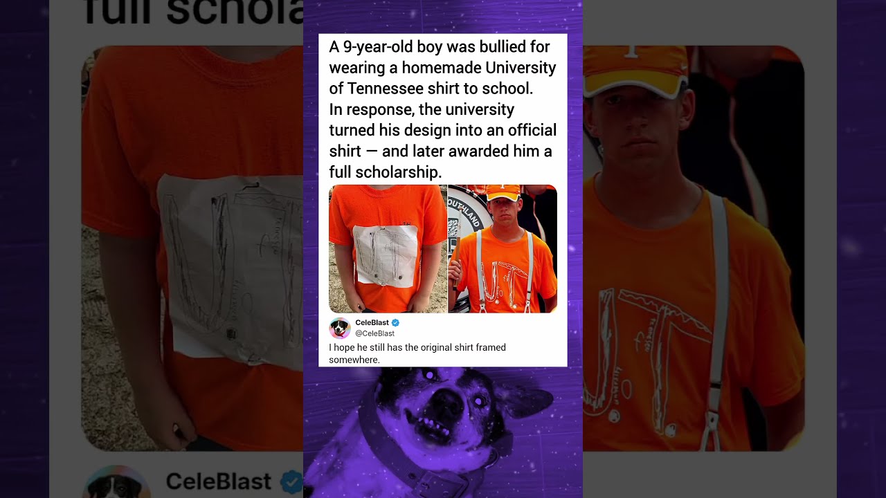 A 9 Year Old Boy Was Bullied For Wearing Homemade University Of Tennessee Shirt To School 