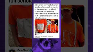 A 9-year-old boy was bullied for wearing a homemade University of Tennessee shirt to school.