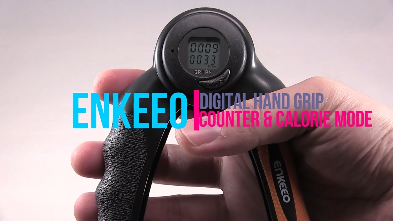 Helps Lower Blood Pressure - Digital Hand Grip Strengthener - Enkeeo