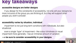 MSCI343 - HCI /// 2020F /// L24 Accessibility (Part 2/2)