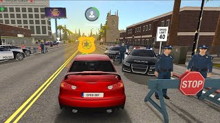 Police Checkpoint Ahead; Car Parking - Driving School #gameplay screenshot 1