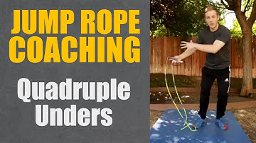 How To Do Quadruple Under Jump Rope Skills | JUMP ROPE COACHING