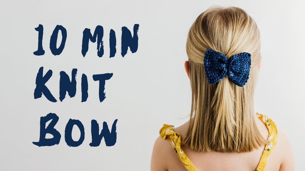 Knitting Machine Pattern - Knit Bow