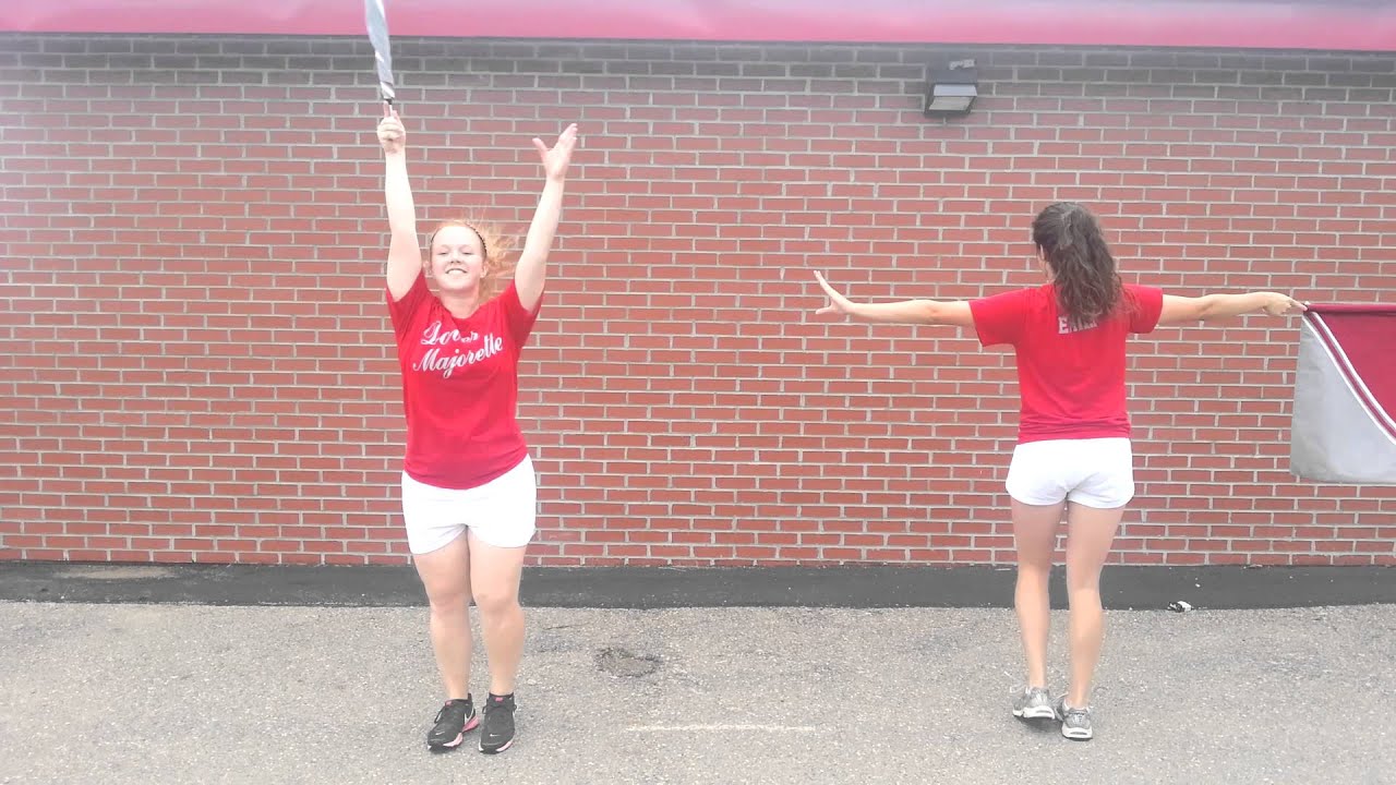 Dover Fights Songs flag and baton