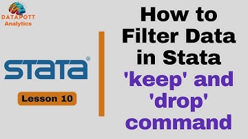 10. How to Filter Data in Stata || Using 
