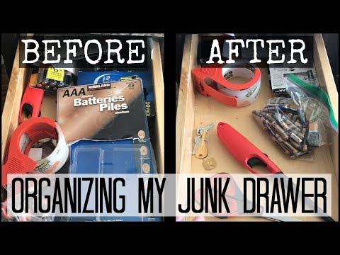 JUNK DRAWER ORGANIZATION - YouTube