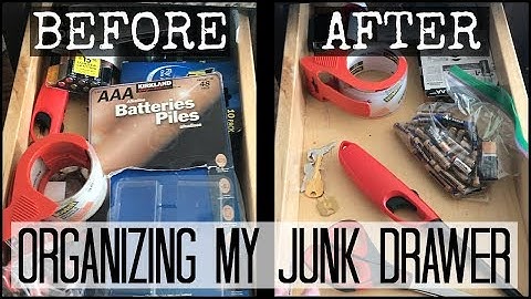 JUNK DRAWER ORGANIZATION