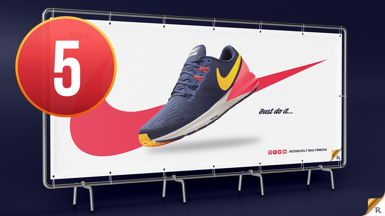 Sneaker Banner Design - Photoshop Tutorial