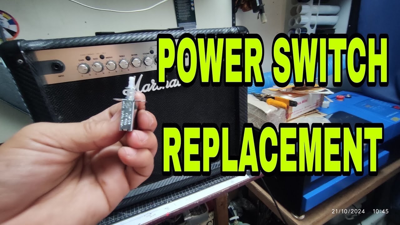 MARSHALL GUITAR AMPLIFIER POWER SWITCH REPLACEMENT