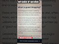 What is guest posting easy def to understand for IT operations