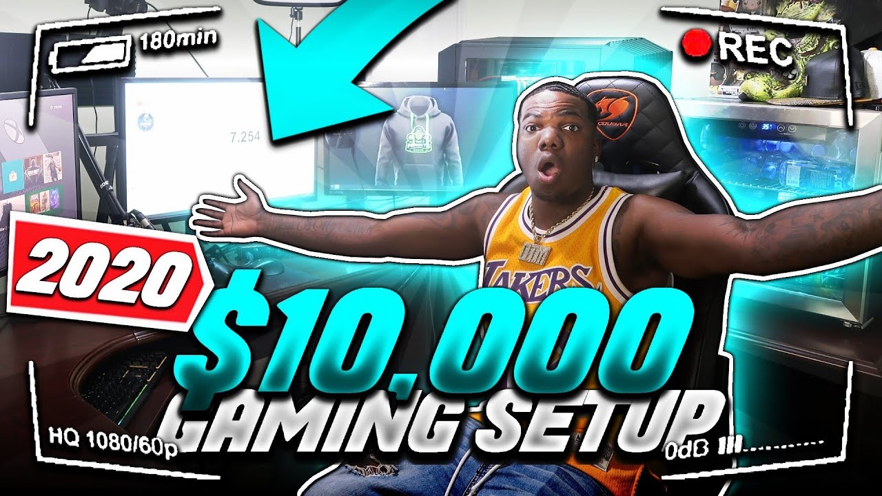 MY $10,000 NBA 2K20 GAMING SETUP TOUR - YouTube