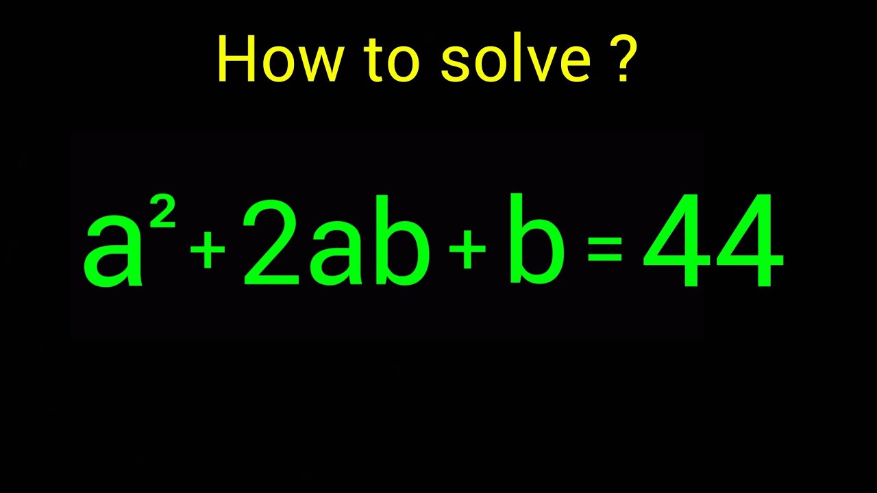 Math Olympiad | How to solve for 