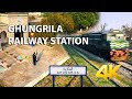 Ghungrila railway station  pakistan railway  4k ultra  karachi street view