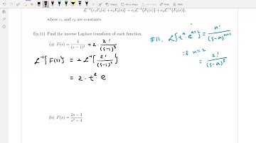 M308 Differential Equations, Section 6.2 (2/7) InverseLaplaceTransform, Ex11
