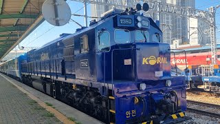 도라산행 E-train #4808 천안역 발차영상 견인기 (DEL 7382)
