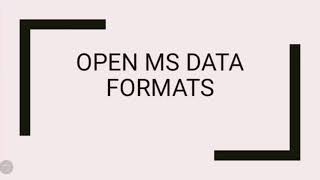 Bif401 | Open MS data formats | Case Study 1-6