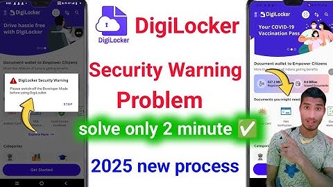 digilocker security warning | digilocker open nahi ho raha hai