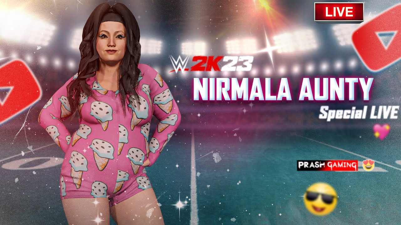 Nirmala Aunty VS John Cena & Veer Mahaan | Spear VS Styles Clash | WWE 2K23 || Dec 7 , 2025