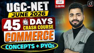 UGC NET June 2026 | Commerce 45 Days Crash Course + PYQs | Drishti Teaching Exams