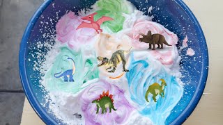 Best Dinosaurs Hidden In FOAM! Colorful Cream DINOS For Kids