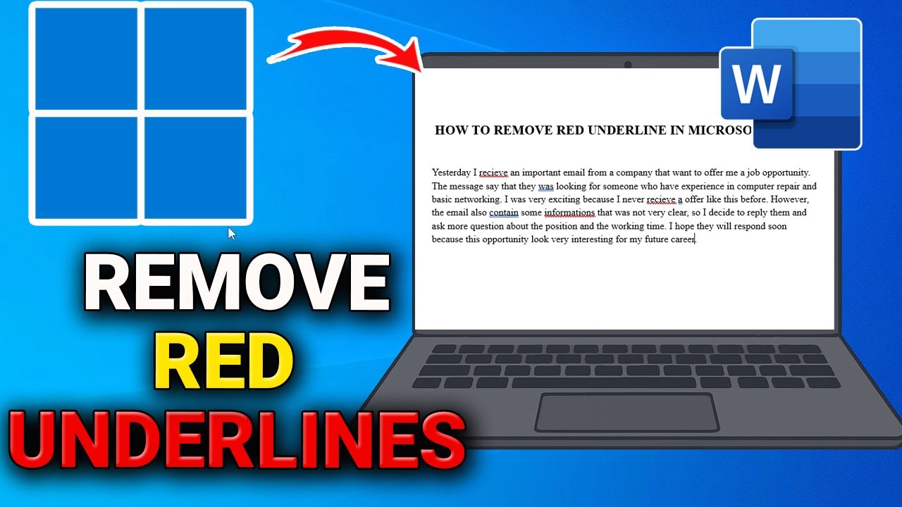 How to Remove Red Underlines in Microsoft Word (Disable Spell Check ...