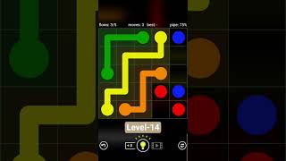 Level-14 completed of free flow game #games #gaming #gameplay #colour #flow #freeflow