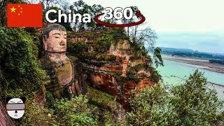 🥽 VR Tour | Leshan Giant Buddha | Leshan, China 🇨🇳【360 Video】