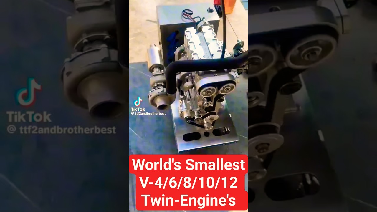 World's Smallest Turbo Engines V12/V10/V8/V6 