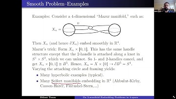Bulent Tosun: 3-manifold embedding problem in 4-space (NCSGS, April 5, 2021)