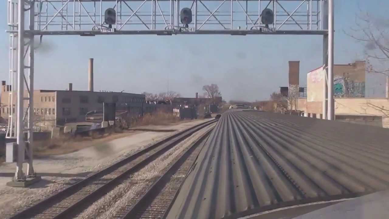 Amtrak Hiawatha 335 Dome View Chicago Departure YouTube