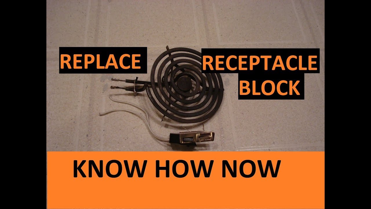 Replace Electric Stove Burner Receptacle - YouTube