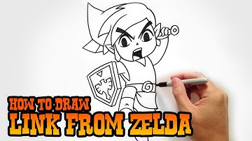 How to Draw Link from Legend of Zelda