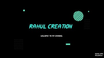 Rahul creation intro video // made with pixelflow