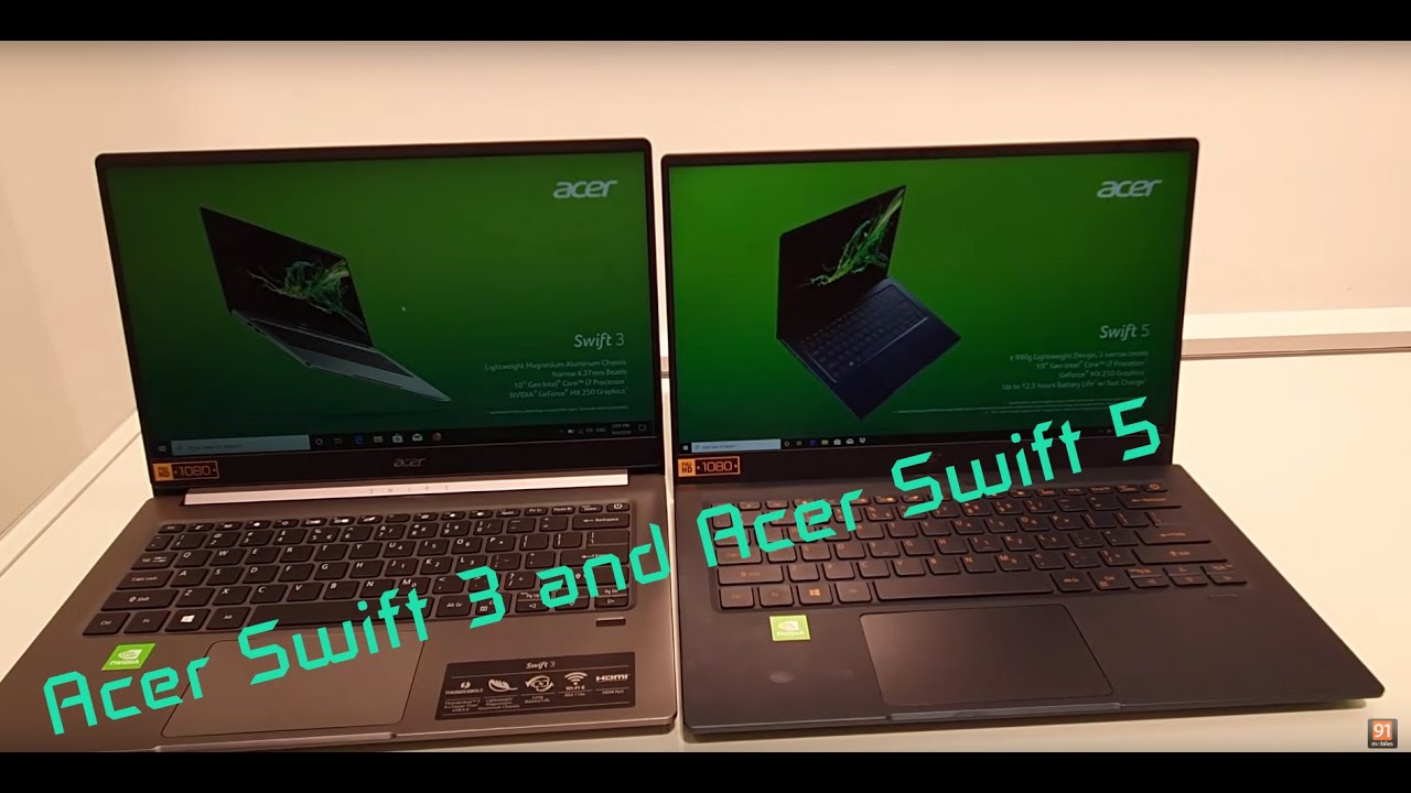 Acer Swift 3 and Acer Swift 5: First look | Hands on - YouTube