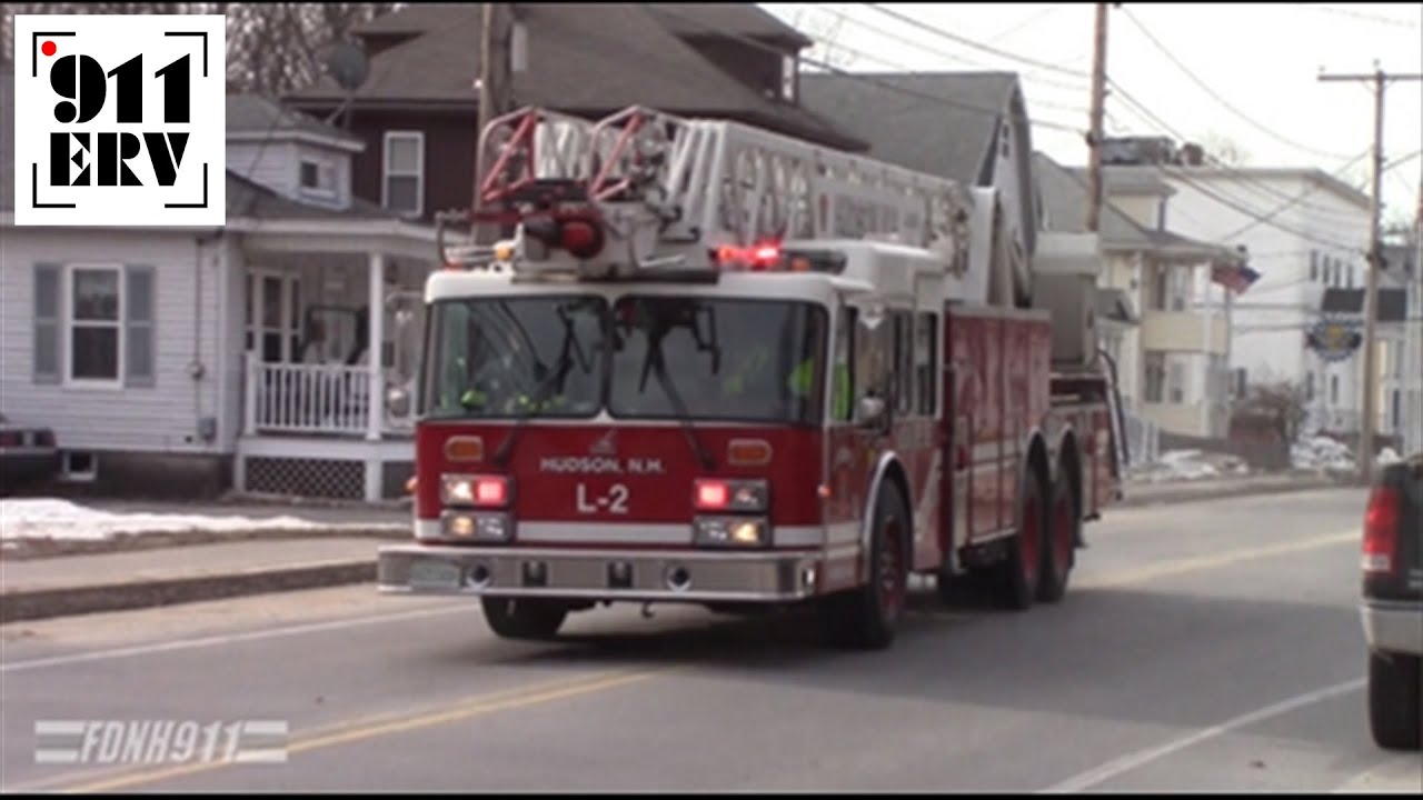 Hudson, NH Fire Department Ladder 2 Responding YouTube