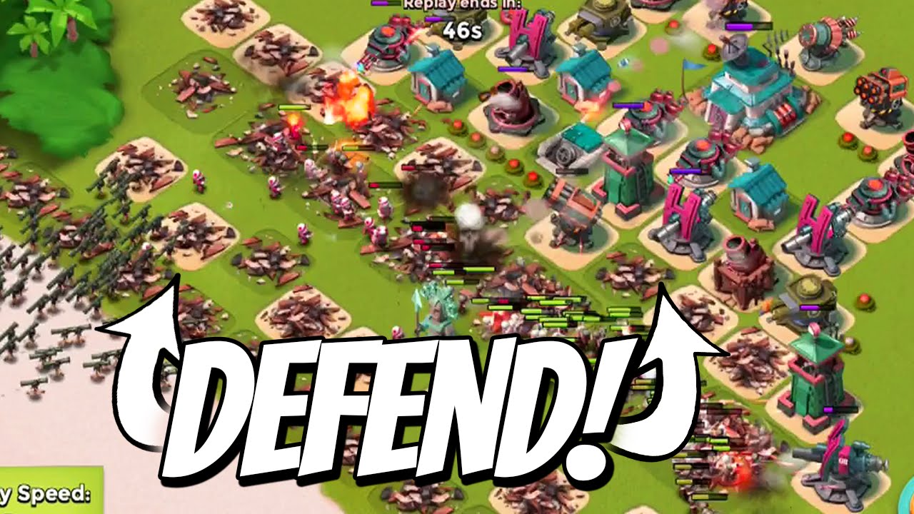 Boom Beach HOW TO DEFEND AGAINST LT. HAMMERMAN! (9/2/2015) with Extremeboomers